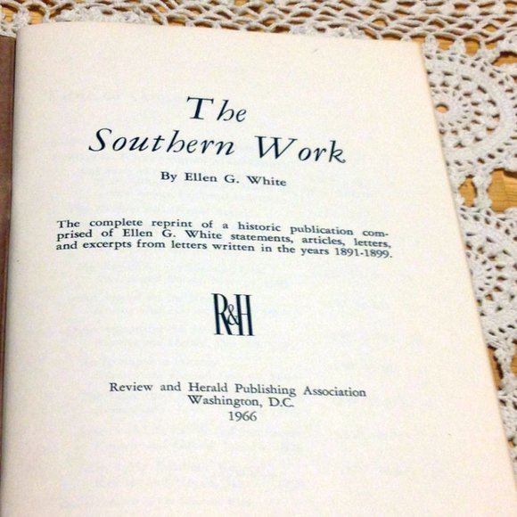 3 for $10 sale!  Vintage reprint Seventh Day Adventist -  The Southern Work - Picture 4 of 4